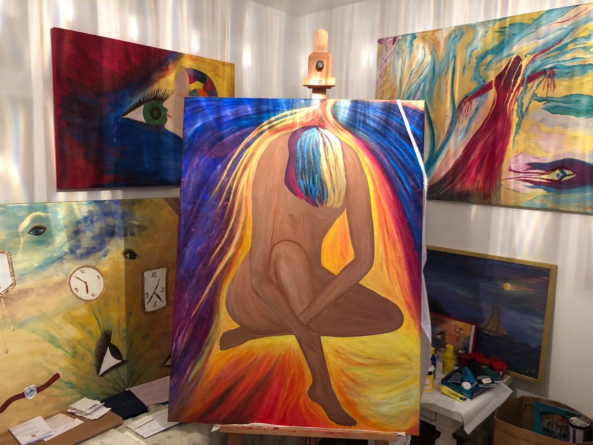 Lena Starr im Atelier